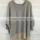 100% Cashmere Sweater Crew Neck Tunic Soft Handfeel