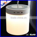 Bluetooth Speaker Lamp: 2016 LED Portable Bamboo Cylinder Bluetooth Speaker With Light thumbnail-6