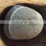 Natural Looking 100% Silk Top Human Hair Toupee for Women thumbnail-4