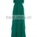 China Factory Wholesale Elegant Style Female Green Prom Dress thumbnail-2