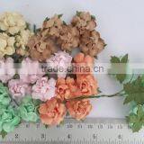 4 Colors, Small Handmade Mulberry Paper Flower, Wedding Party, Scrap-booking Crafts, Wholesale R19 thumbnail-2