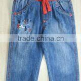 Cheap Hot Selling Small Boy Jeans Orange Waist Strap Jeans thumbnail-1