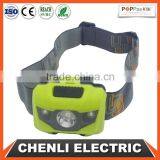 Poppas T16 2+1 Red Smd Led 3AAA Battery Operated Waterproof Outdoor Camping Running Walking Headlight thumbnail-1