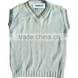 Custom V Neck Boy's Wool Sweater