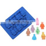 Silicone Minifigure Sweet Candy Tray Bricks Figures Ice Cube Mold Silicon Chocolate Mould