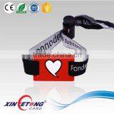 Frabric 13.56MHz RFID Wristbands 15693/Festival Ticket Fabric / Woven Rfid Disposable Wristband thumbnail-2