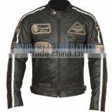 Classic Motorcycle Leather Jacket, Men Classic Bikers Leather Jackets thumbnail-2