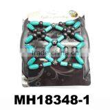 Wholesale Hand Made Colorful Wood Beaded Hair Comb thumbnail-3