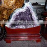 Natural Rock Amethyst Quartz Crystal Geode