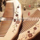Natural Handle Combs Peach Material Nature Color Hair Wood Comb Hair Combs With Laser Logo thumbnail-5