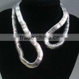 Flexible Twist Stainless Steel Necklace thumbnail-1