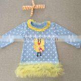 2016 Newly Made Easter Chick Kids Dress Wholesale Factory Sale Easter Baby Girls Dresses thumbnail-1