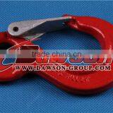 G80 Eye Sling Hook With Safety Latch,forged Eye Hook for Chain thumbnail-2