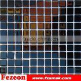 black glass mosaic tile for indoor wall