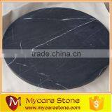 30x16x3cm Honed Natural Nero Marquina Black Marble Tray thumbnail-2