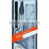Plastic Box Compass Set With Ruler and Pencil Lead