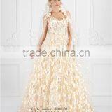 2016 Appliqued Excellent A-line Style Organza Fabric off Shoulder Sleeveless Evening Dress/ Prom Dress thumbnail-2