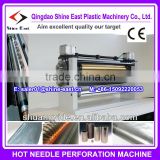 Micro Hot needle perforation machine for plastic film or plastic sheet