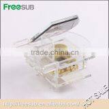 Freesub BSJ16 L100*H110*W90mm Blank Sublimation Crystal Music Box thumbnail-2