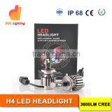 H4 40W 6000K LED Headlight Converision Kit for Cars Offroad High Power H13 9004 9007