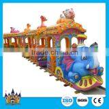 Electric Train for Kids Used Amusement Park Rides Elephant Track Train for Sale thumbnail-2