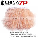 ZPDECOR NO.1 in China Supply Feather Size 15-20 cm Champagne Wholesale Ostrich Feather Fringe
