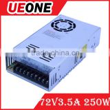 Factory pirce 72volt S-250-72 swithching power supply