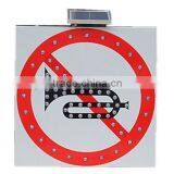 Solar Flashing no Honking Traffic Signs, Solar Powered Traffic Signals