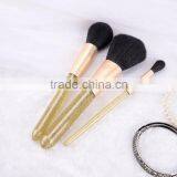 3pcs Kabuki Glitter Makeup Brush Set,synthetic Makeup Brush Set Professional