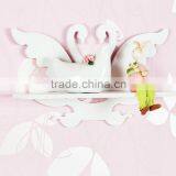 Decorative Pure White Nice WPC Hollow Out Floating Shelves Wall Shelf for Household thumbnail-6