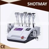 STM-8036J Au-46 RF vacuum + cavitation + ultrasonic body shaper + BIO face care machine made in China
