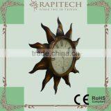 60cm 3 In 1 Sun Shape Living Room Decorative Metal Clock thumbnail-2