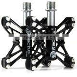 3 Colors 2PCS CNC 3 Bearings Bicycle Pedals Ultralight Mountain Bike Pedal Road Cycling Magnesium Flat Pedals Terrain Titanium thumbnail-4