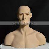 Adonis Mannequin Head Male Displaying Hats, Wigs, Scarves, and Necklaces thumbnail-1