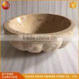 Natural Stone Made Mix Color Stone Basin thumbnail-5