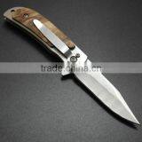 OEM Wood Handle 440C Stainless Steel Blade Multi Pocket Knives thumbnail-1