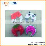 Child Safety No Finger Pinch Foam Door Stopper, Baby Cushiony Finger Hand Safety, Curve Shaped Door Stop Set Of 4 thumbnail-1