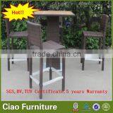 Outdoor Bar Furniture for Sale Leisure Bar Counter and Bar Stool Set thumbnail-2