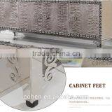 E106 Postmodern Western-style High Quality Stainless Steel Crocodile PU tv Stand/cabinet thumbnail-4