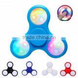 OEM factory wholesale 2017 Hot sell LED fidget spinner tri fidget hand spinner