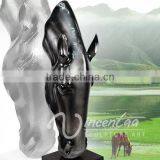 Art Deco High Quality Resin Craft Fiberglass Head Horse Statue thumbnail-2