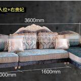 M09 Living Room Furniture L Shaped Luxury Fabric Sofa thumbnail-3