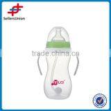 High Quality Pink Feeding Bottle, Silicone Nipple PP Bottle Material