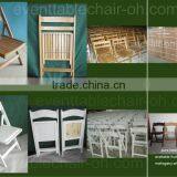 White Wood Folding Chair With Seat for Wedding Party (OH-FC-1868) thumbnail-3