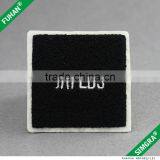 Professional Design Square Shape Black Chenille Embroidery Badges thumbnail-1