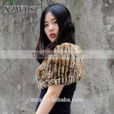CX-B-44C Fashion Winter Rabbit Fur Shawls To Keep Warm thumbnail-3