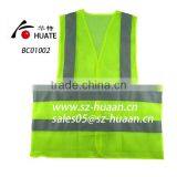 Cheap High Visibility Lemon Yellow Safety Vest Manufacturar Reflective Vest BC01002 thumbnail-1