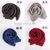 Wholesale Scottish Solid Plain Blank Cheap Cashmere Knitted Scarf thumbnail-4