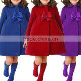 Zm50343b Winter New Style Children Clothes Girls Wholesale Bowknot Kid Coat thumbnail-1
