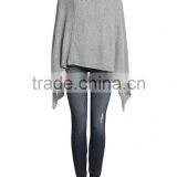 Wholesale Knitted Pure Cashmere Poncho thumbnail-1